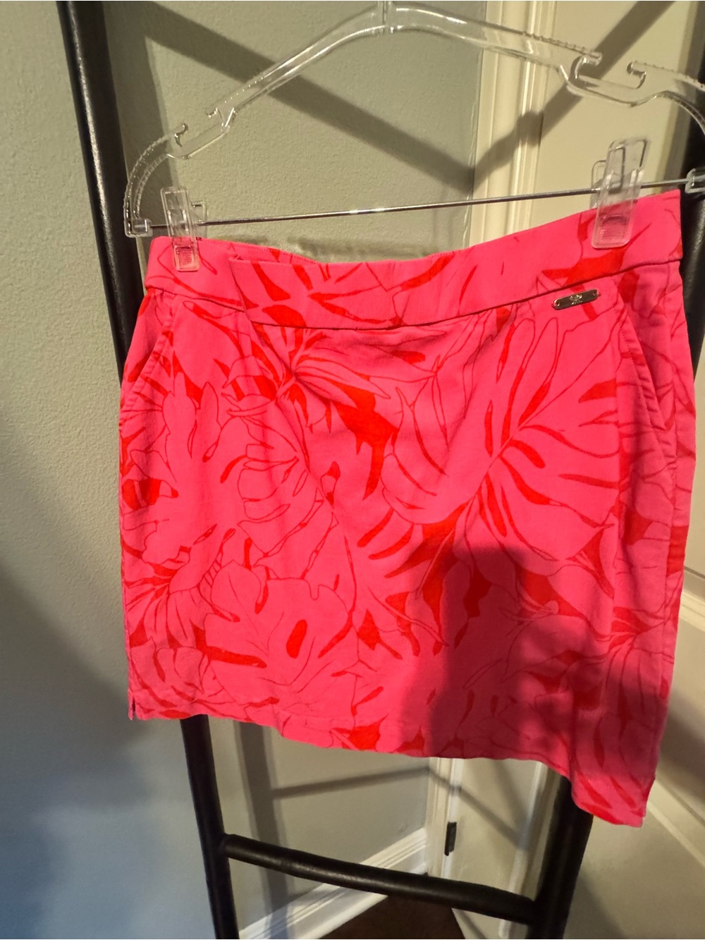 Rafaella Hot Pink and Red Tropical Skort